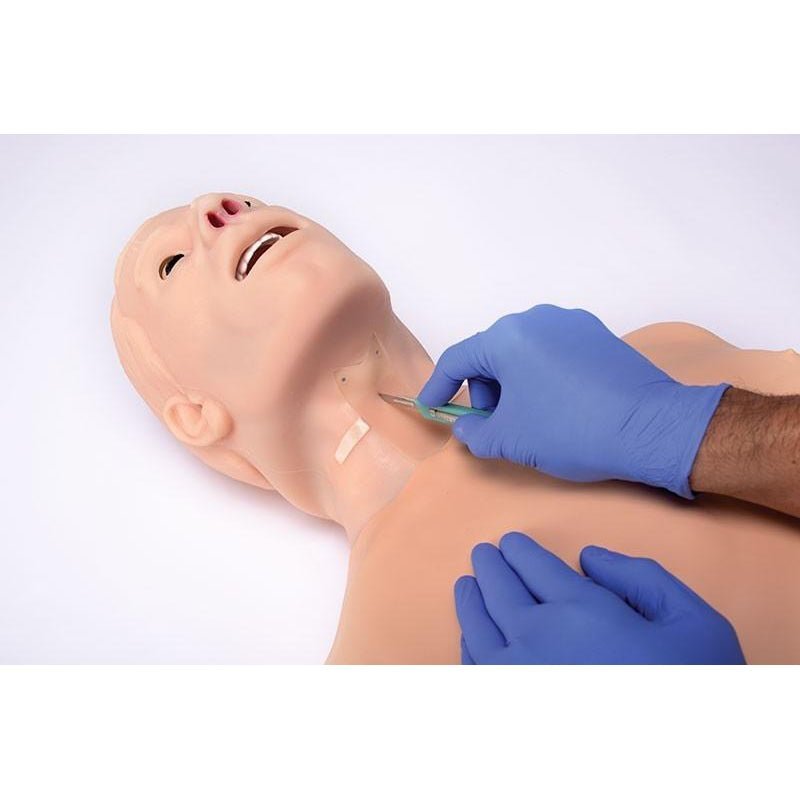 Adult Multipurpose Airway and CPR Trainer, Dark