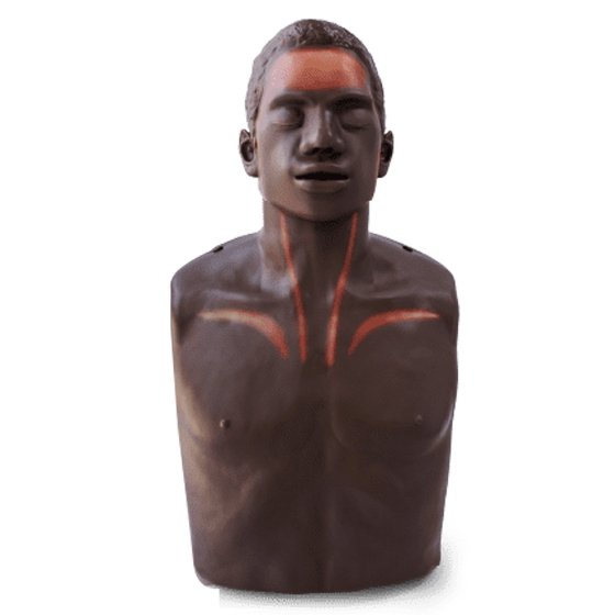 Brayden OBI CPR Training Manikin, Dark skin
