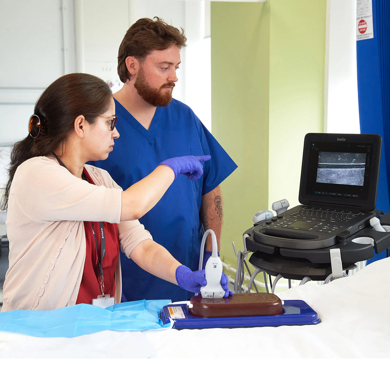 Ultrasound Simulator with 2 Central Lines