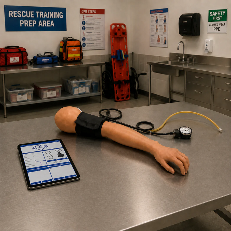 CRiSis Manikin Blood Pressure Arm 2.0 With iPad