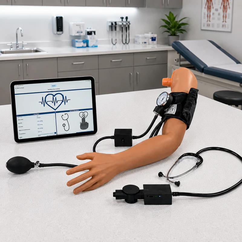 GERi + KERi Blood Pressure Arm 2.0 With iPad, Medium Skin Tone