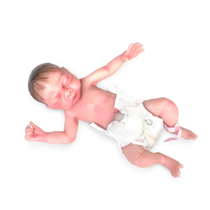 Realistic Preemie Birthing and Nursing Care Simulator 'Baby Lara' with Umbilical Cord and Placenta