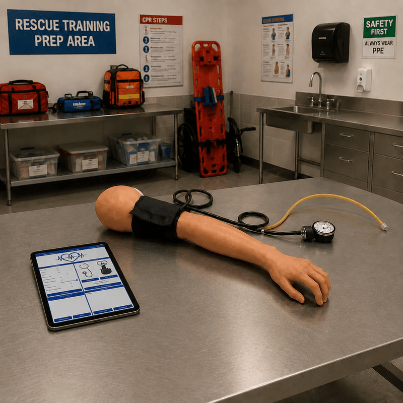 CRiSis Manikin Blood Pressure Arm 2.0 With iPad