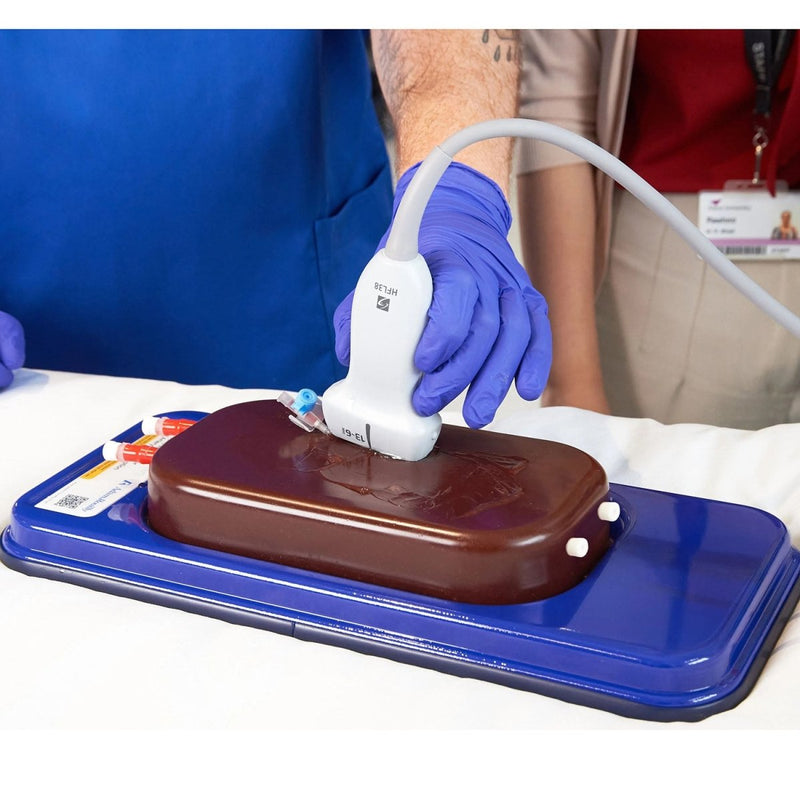 Central Access Ultrasound Simulator with Calcifications