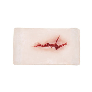 Large Laceration Wound Trauma Sleeve for Medical Training and Moulage Simulation