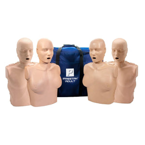 PRESTAN Professional Adult and Female Manikin with CPR Feedback, 4-Pack