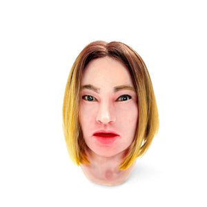 Realistic Facial Overlay 'Alice' for Adult Manikin Training Simulators