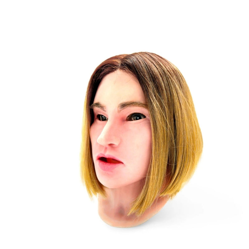 Realistic Facial Overlay 'Alice' for Adult Manikin Training Simulators