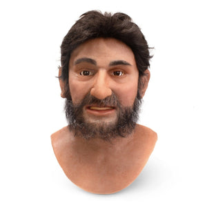 Realistic Facial Overlay 'Farrouk with Beard' for Adult Manikin Training Simulators