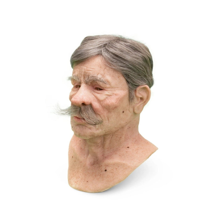 Realistic Facial Overlay 'Frank Collingwood | Moustache' for Adult Manikin Training Simulators