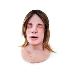 Realistic Facial Overlay 'Gretle' for Adult Manikin Training Simulators