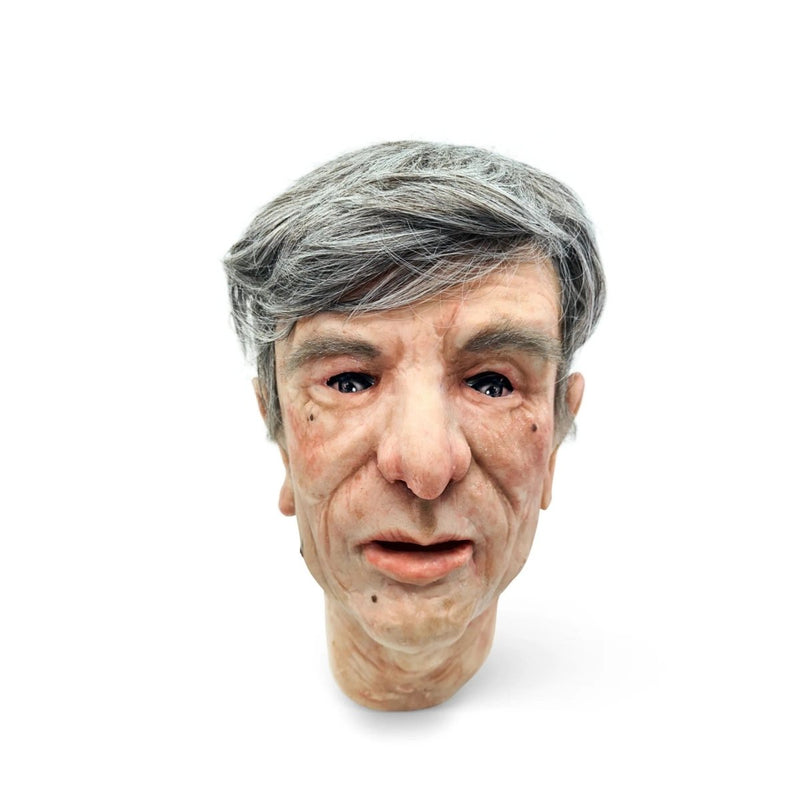 Realistic Facial Overlay 'Klaus Muhler' for Adult Manikin Training Simulators