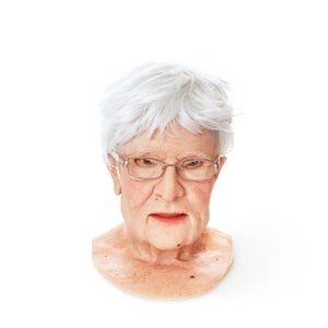 Realistic Facial Overlay 'Louise' for Adult Manikin Training Simulators
