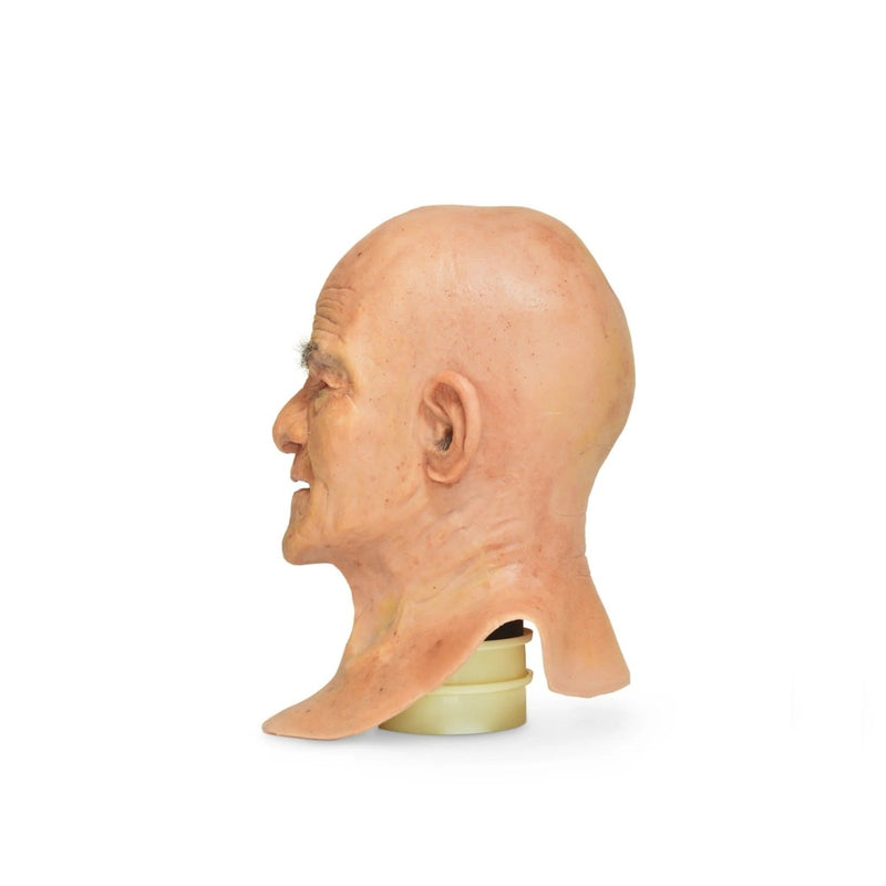 Realistic Facial Overlay 'Mr. Wangler | Bald' for Adult Manikin Training Simulators