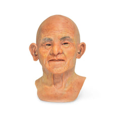 Realistic Facial Overlay 'Mr. Wangler | Bald' for Adult Manikin Training Simulators