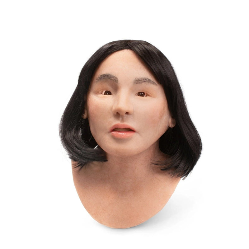 Realistic Facial Overlay 'Nadia' for Adult Manikin Training Simulators