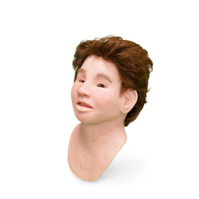 Realistic Facial Overlay 'Shaun' for Child Manikin Training Simulators