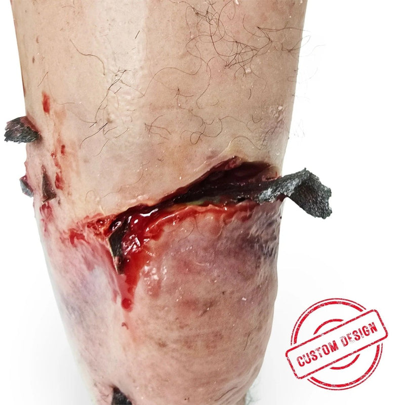 Realistic Knee Trauma Trainer for Tourniquet and Haemorrhage Control