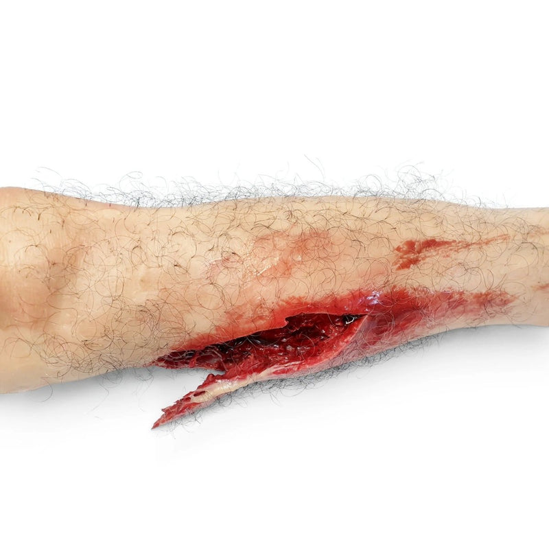 Realistic Lower Leg Trauma Trainer for Tourniquet and Haemorrhage Control