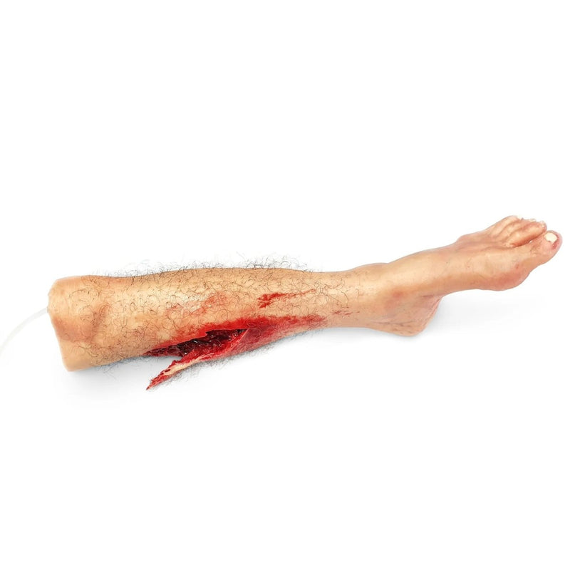 Realistic Lower Leg Trauma Trainer for Tourniquet and Haemorrhage Control