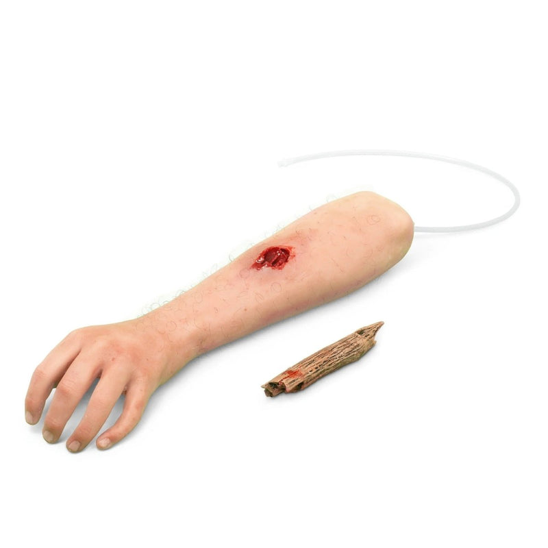 Realistic Trauma Training Lower Arm with Foreign Object for Hemorrhage Control