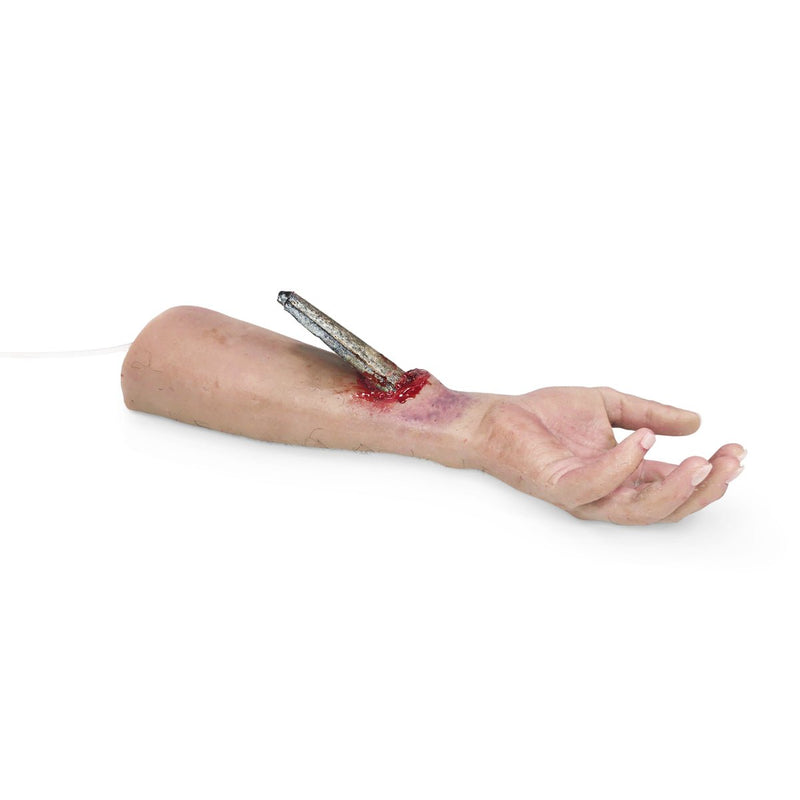 Realistic Trauma Training Lower Arm with Foreign Object for Hemorrhage Control