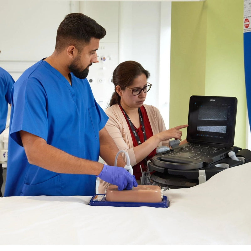 Ultrasound Simulator with 4 Central Lines
