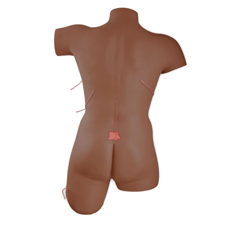 Wound Care and Bandaging Skills Trainer, Dark Skin
