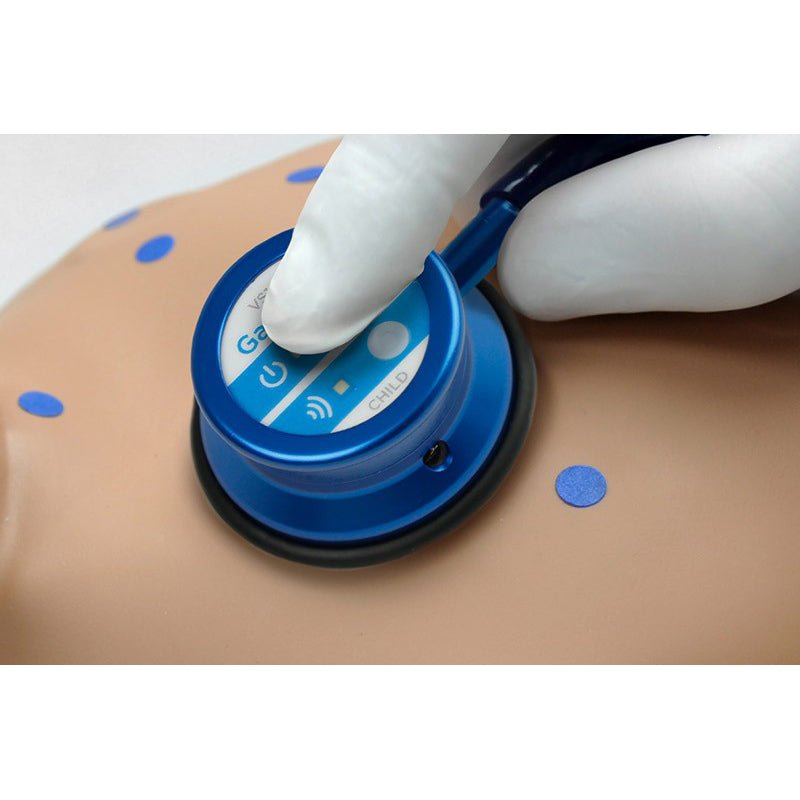 1-Year-Old Patient Heart and Lung Sounds Skills Trainer with Intubatable Airway, Light
