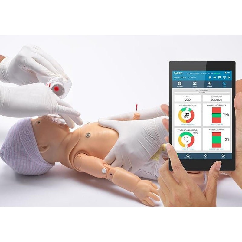 Code Blue® III Newborn with OMNI® 2 Advanced Life Support Training Simulator, Medium