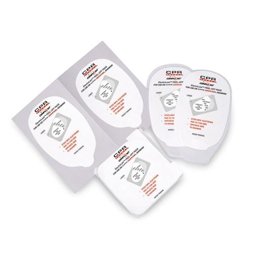 ElectroLast AED Trainer Foam Electrode Peel-Off Pads, Heartstream