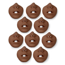 Face Pieces for Brad Jr. Manikin Mouth-Nosepieces (10 pk.) Dark