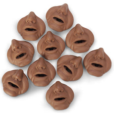 Mouth-Nose Pieces for Dark Bariatric CPR Manikin, 10 pk