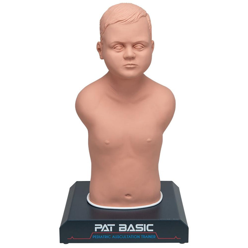 PAT BASIC® - Pediatric Auscultation Trainer with SimScope Wi-Fi Training Stethoscope, Light