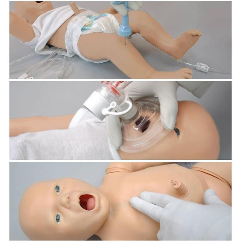 PEDI® Blue Neonatal Simulator with SmartSkin™ Technology, Dark