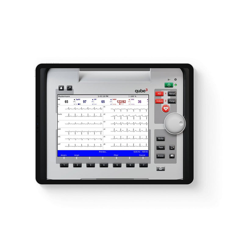 SKILLQUBE qube3 Patient Monitor/Defibrillator Simulation, Corpuls3 medical