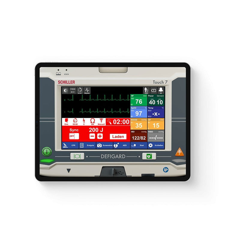 SKILLQUBE qube7 Patient Monitor/Defibrillator Simulation,  DEFIGARD Touch7