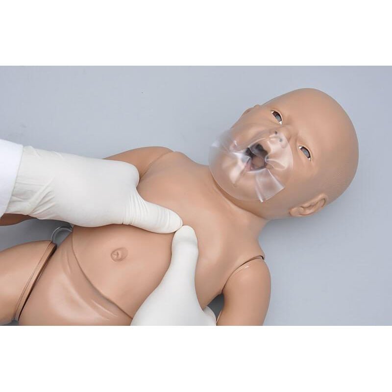 Susie® and Simon® Newborn CPR Simulator w- OMNI® Code Blue Pack, Dark