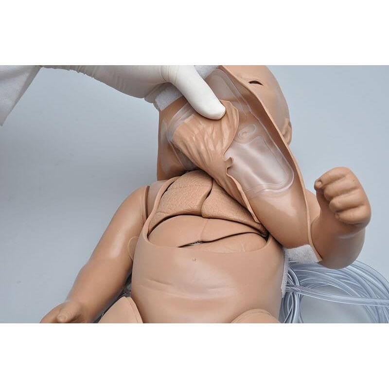 Susie® and Simon® Newborn CPR Simulator w- OMNI® Code Blue Pack, Medium